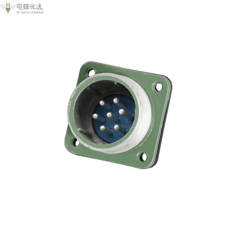 YD28-7芯正装母插头TQ+公插座Z防水25A500V航空连接器