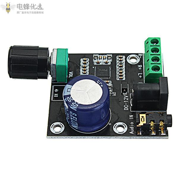 PAM8610双通道直流12V高清纯数字音频立体声放大器板D类15Wx2大功率放大器模块