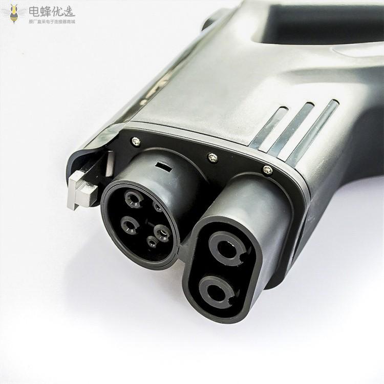 IEC_CCS_COMBO1单相EV车用车端直流充电插头150A_1000V_EV充电器